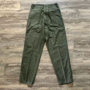 Vintage 70s Military OG-107 HBT Trouser Pants Size 30X32